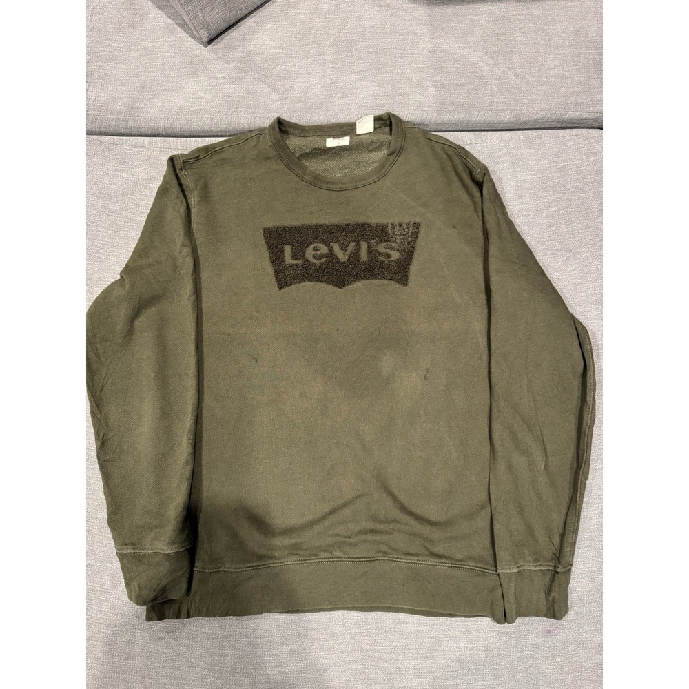 Levi's Men's Small Green Crew Neck Sweater Pullover